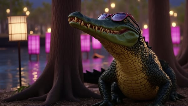 Louisiana - 2025 - 4th., of July through an Alligators Eyes-With Sound